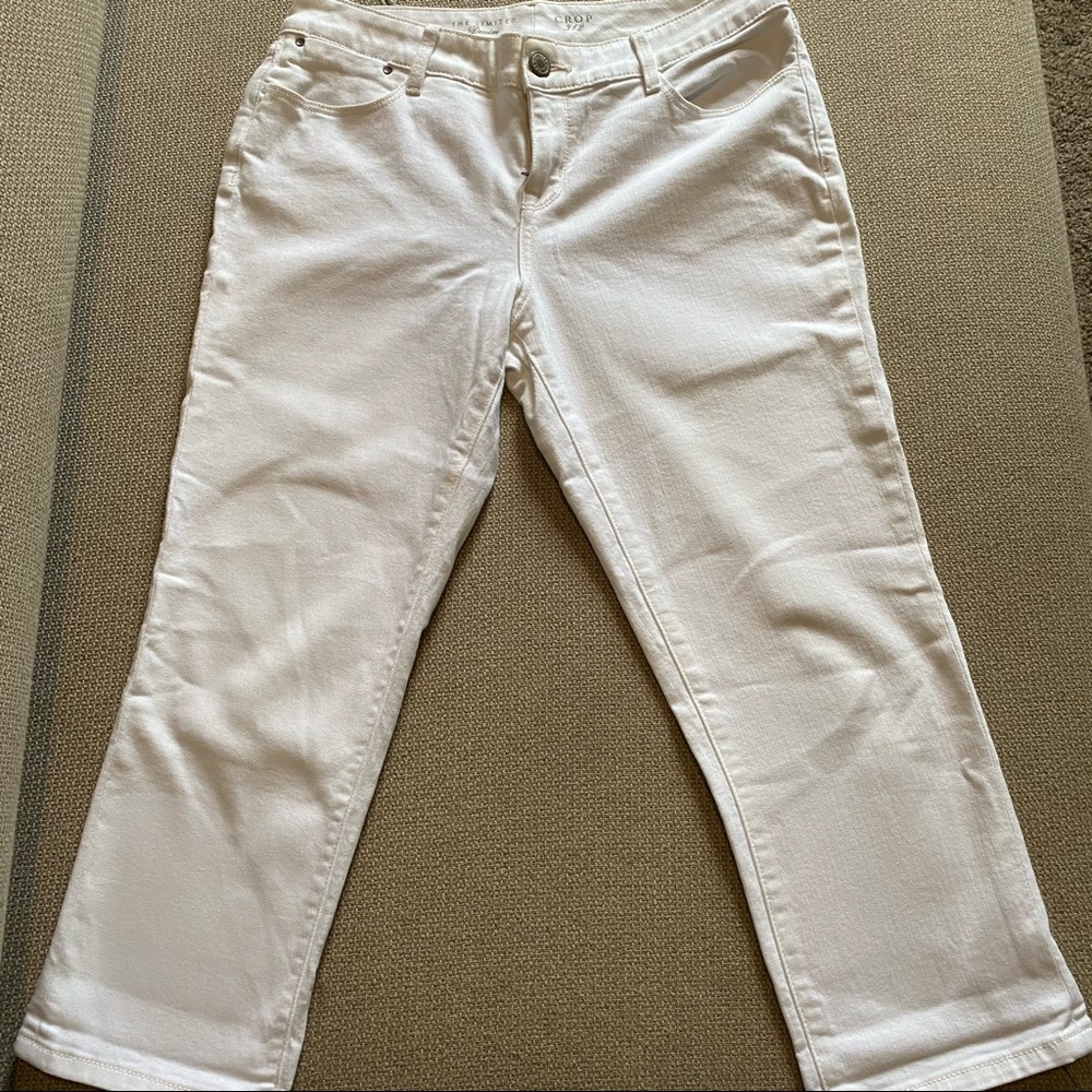The Limited white jean capris